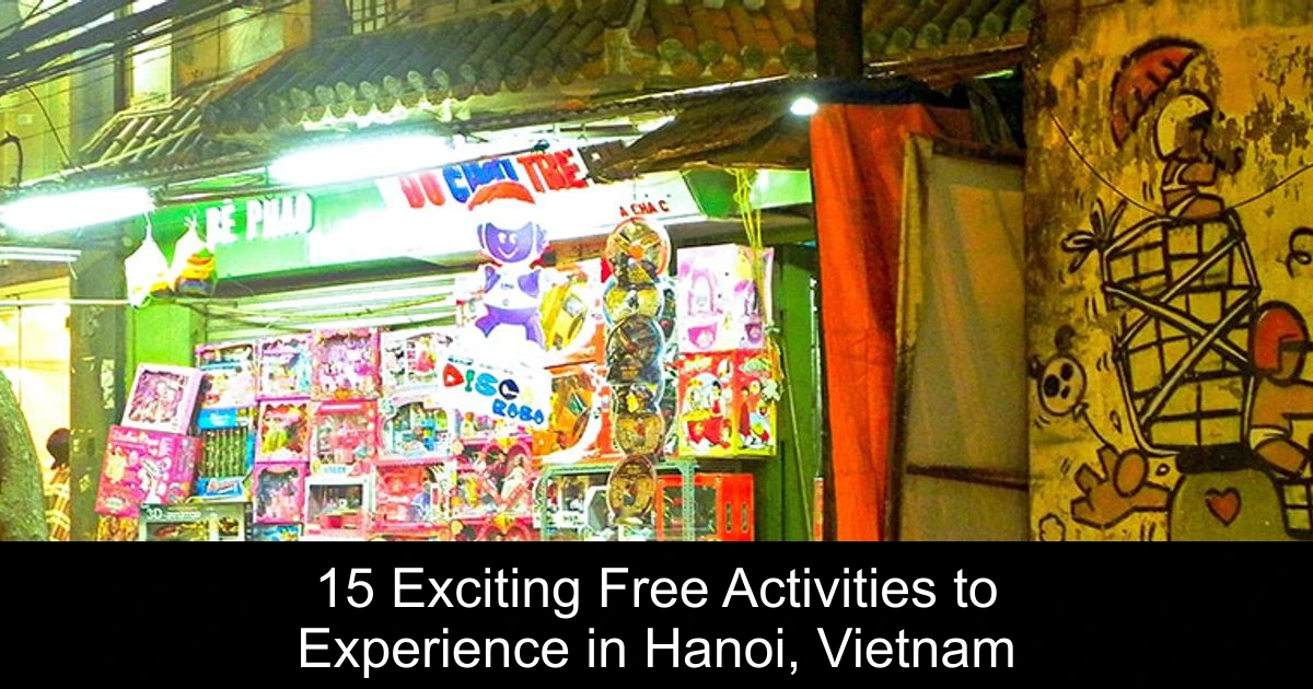 15 Exciting Free Activities to Experience in Hanoi, Vietnam