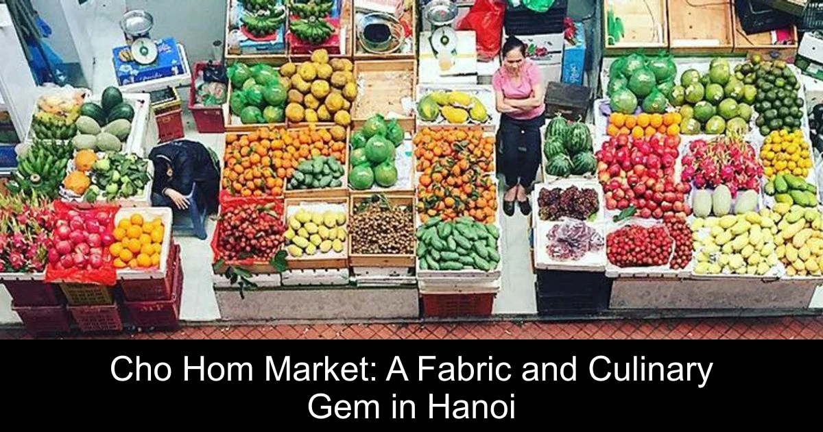 Cho Hom Market: A Fabric and Culinary Gem in Hanoi