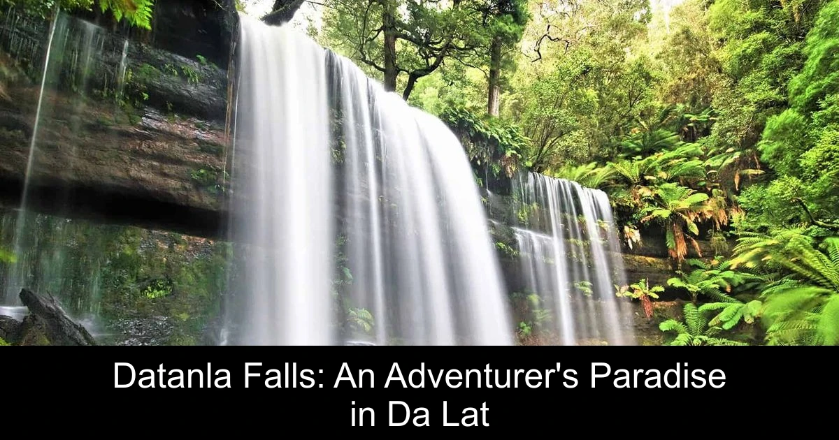 Datanla Falls: An Adventurer's Paradise in Da Lat