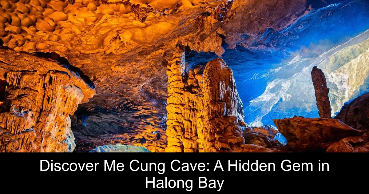 Discover Me Cung Cave: A Hidden Gem in Halong Bay