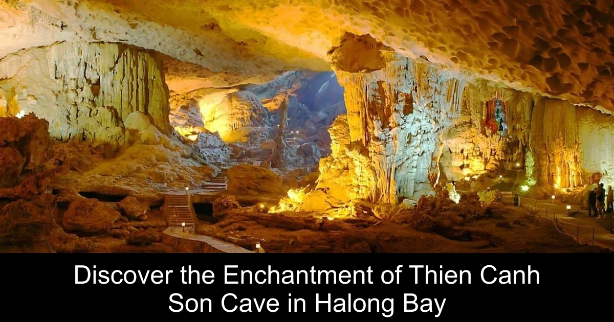 Discover the Enchantment of Thien Canh Son Cave in Halong Bay