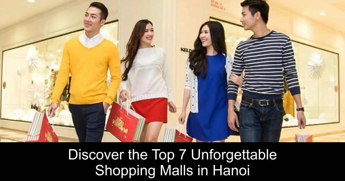 Discover the Top 7 Unforgettable Shopping Malls in Hanoi