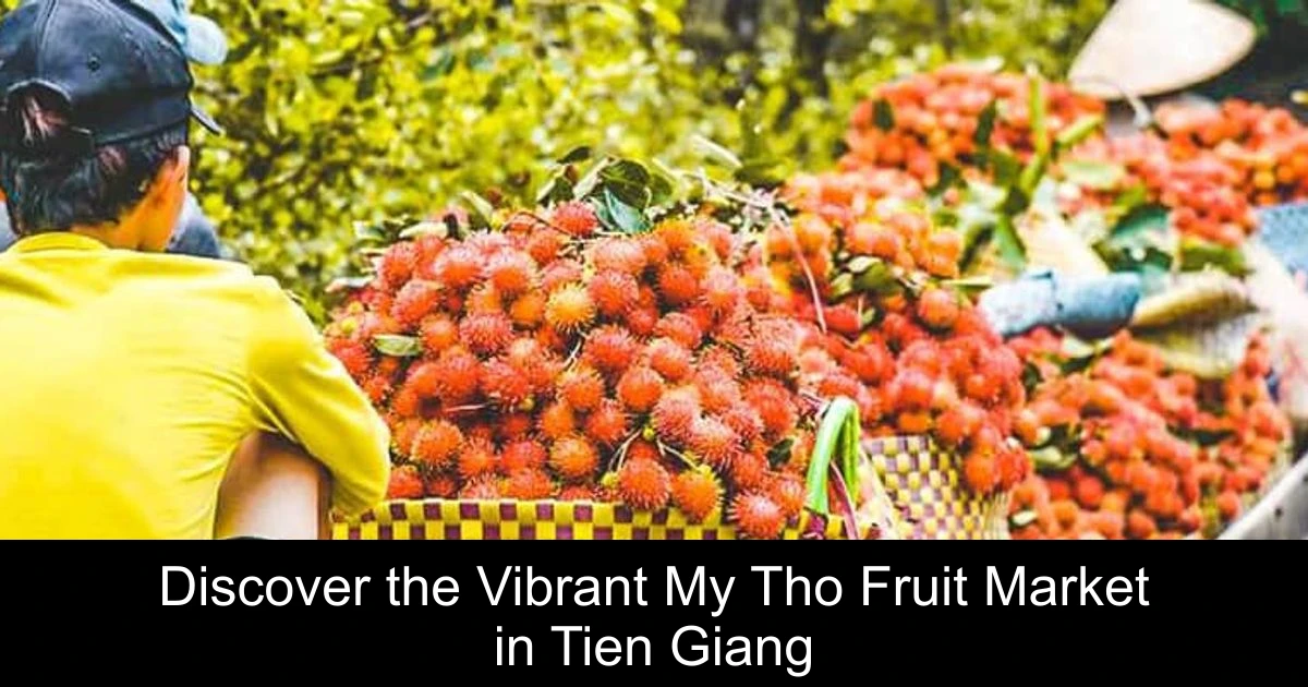 Discover the Vibrant My Tho Fruit Market in Tien Giang