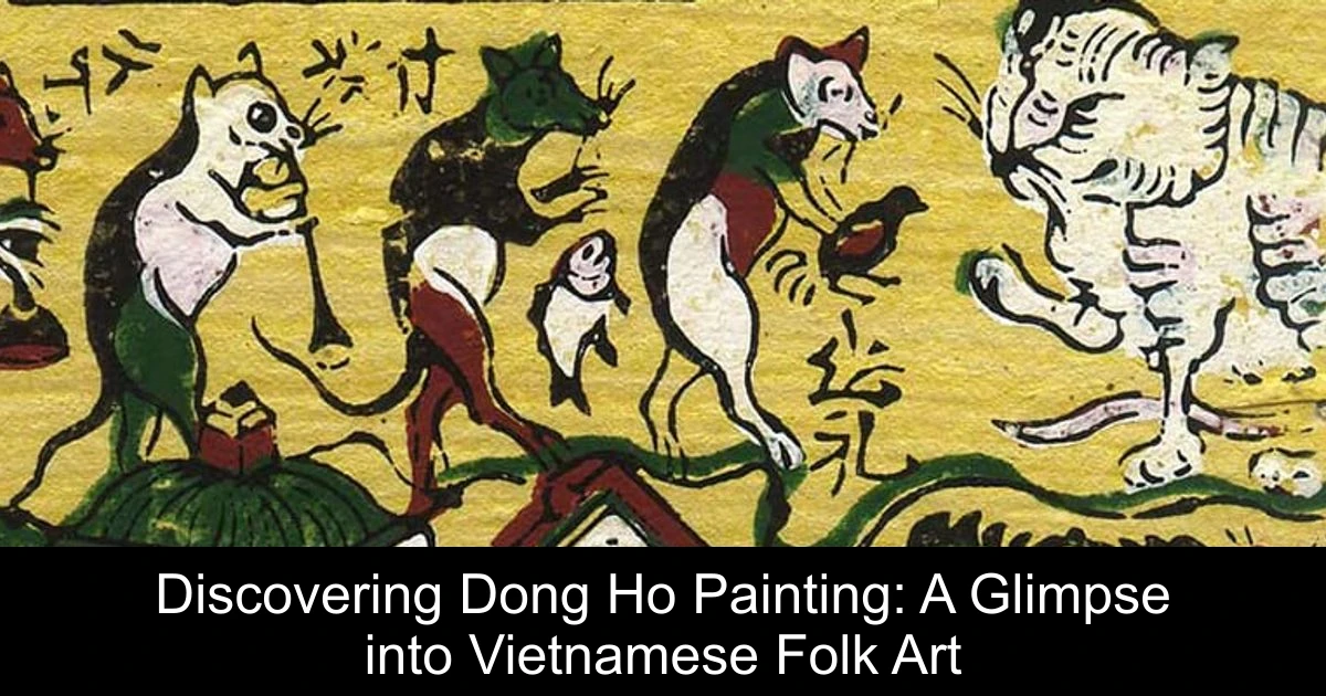 Discovering Dong Ho Painting: A Glimpse into Vietnamese Folk Art