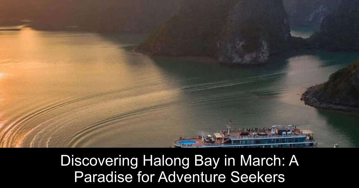 Discovering Halong Bay in March: A Paradise for Adventure Seekers