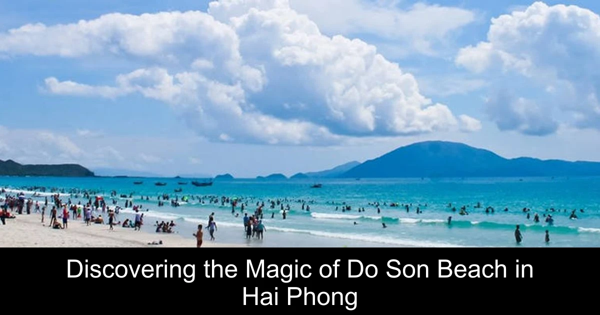 Discovering the Magic of Do Son Beach in Hai Phong