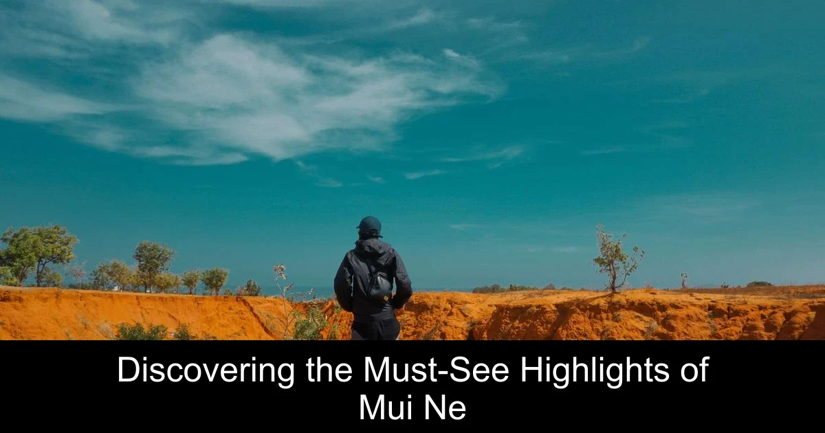 Discovering the Must-See Highlights of Mui Ne