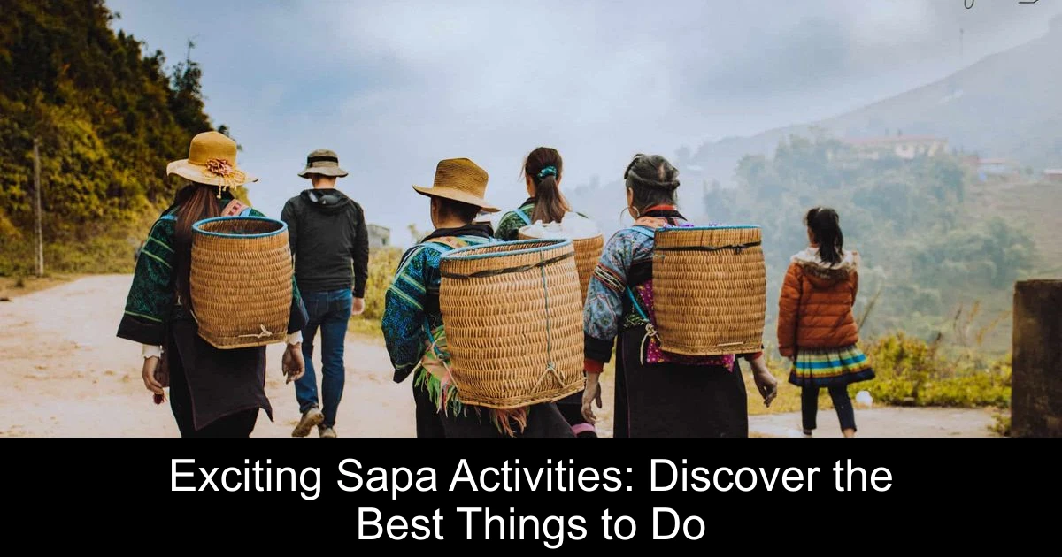 Exciting Sapa Activities: Discover the Best Things to Do