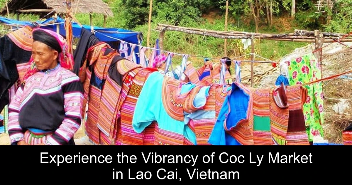 Experience the Vibrancy of Coc Ly Market in Lao Cai, Vietnam