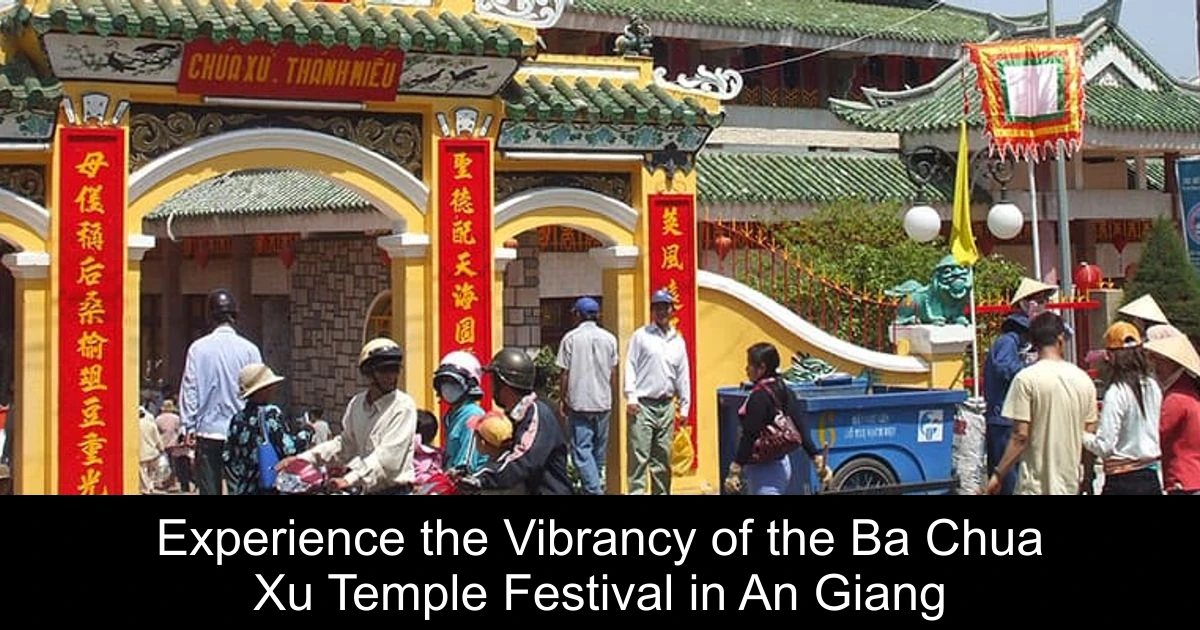 Experience the Vibrancy of the Ba Chua Xu Temple Festival in An Giang