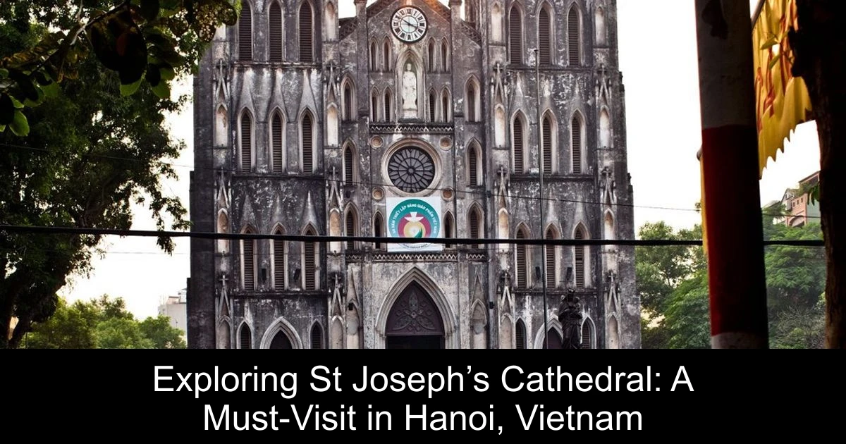 Exploring St Joseph’s Cathedral: A Must-Visit in Hanoi, Vietnam