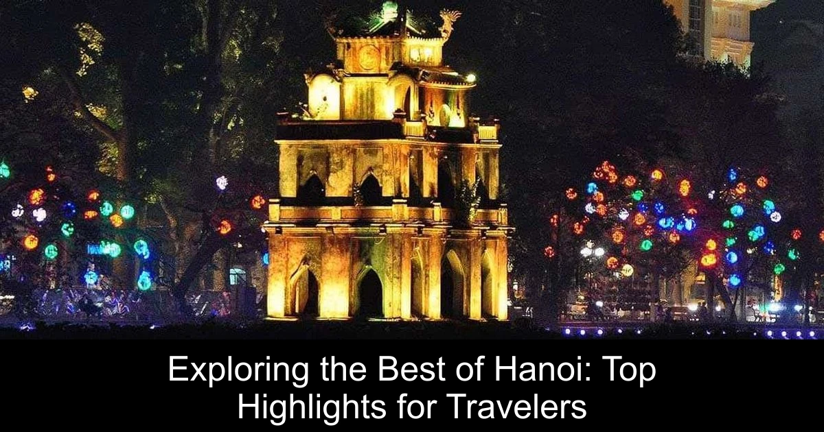 Exploring the Best of Hanoi: Top Highlights for Travelers
