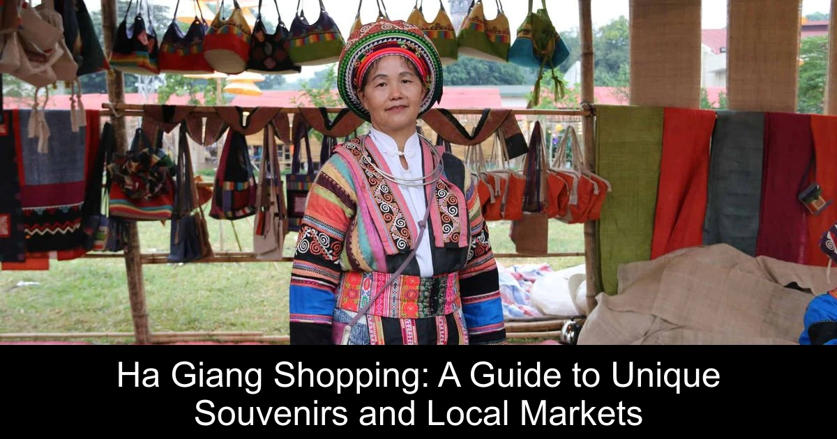 Ha Giang Shopping: A Guide to Unique Souvenirs and Local Markets