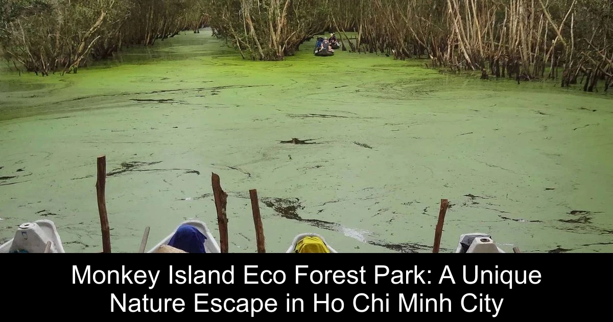Monkey Island Eco Forest Park: A Unique Nature Escape in Ho Chi Minh City