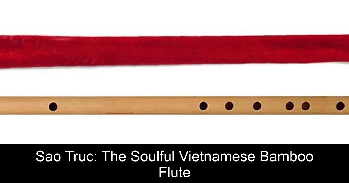 Sao Truc: The Soulful Vietnamese Bamboo Flute