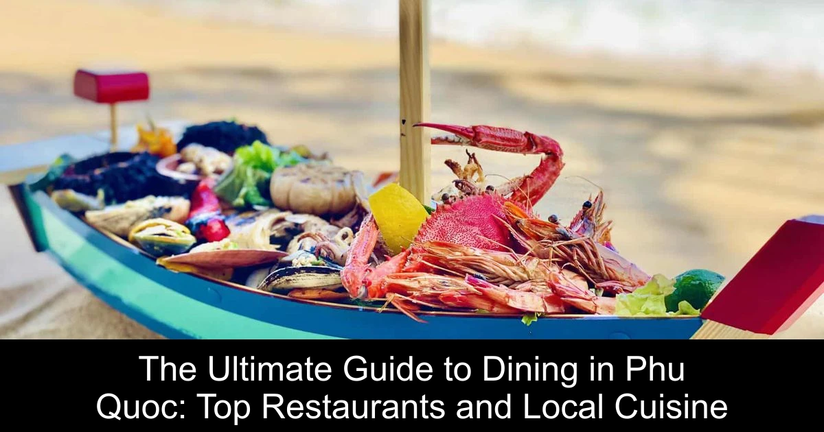 The Ultimate Guide to Dining in Phu Quoc: Top Restaurants and Local Cuisine