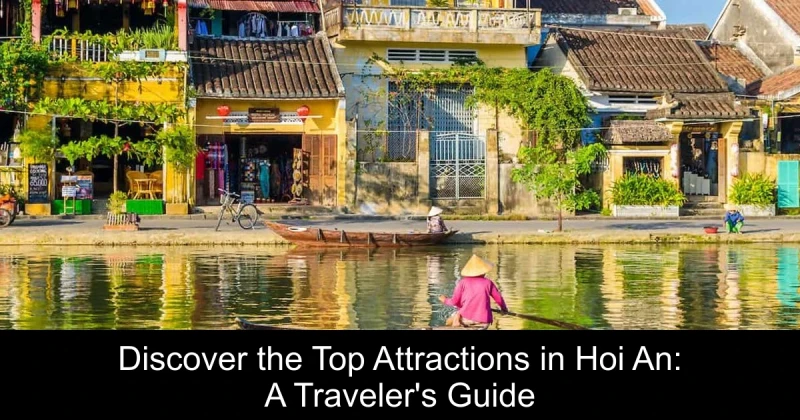 Discover the Top Attractions in Hoi An: A Traveler's Guide