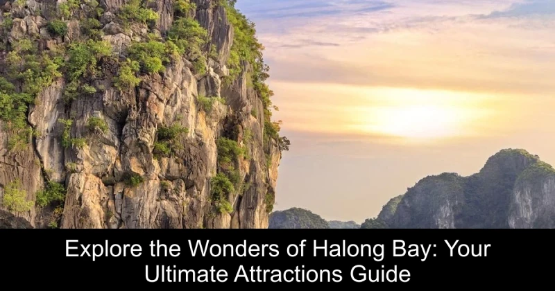 Explore the Wonders of Halong Bay: Your Ultimate Attractions Guide