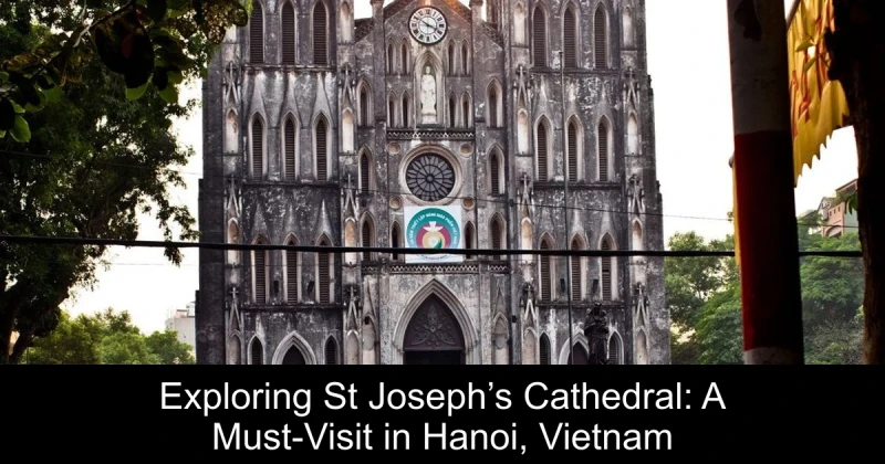 Exploring St Joseph’s Cathedral: A Must-Visit in Hanoi, Vietnam
