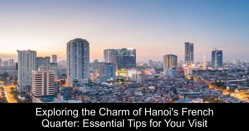 Exploring the Charm of Hanoi's French Quarter: Essential Tips for Your Visit