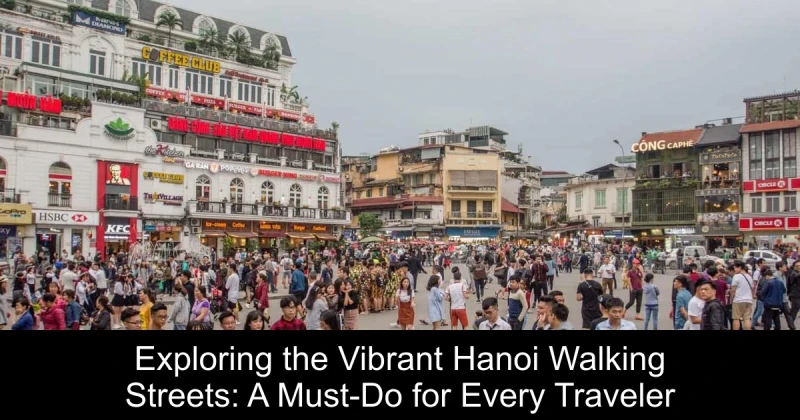 Exploring the Vibrant Hanoi Walking Streets: A Must-Do for Every Traveler