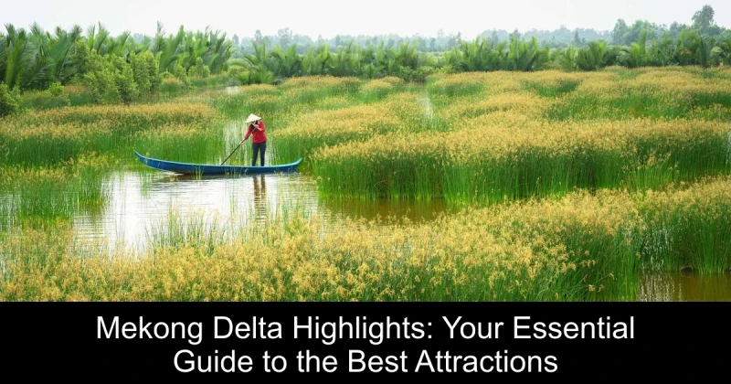 Mekong Delta Highlights: Your Essential Guide to the Best Attractions