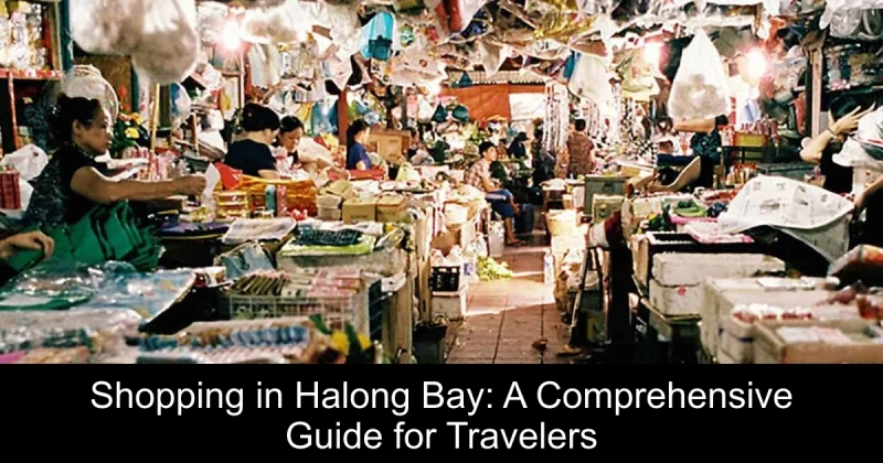 Shopping in Halong Bay: A Comprehensive Guide for Travelers