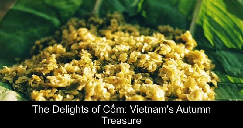 The Delights of Cốm: Vietnam's Autumn Treasure