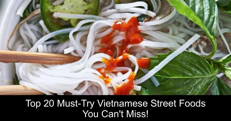 Top 20 Must-Try Vietnamese Street Foods You Can't Miss!