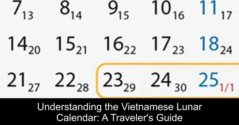 Understanding the Vietnamese Lunar Calendar: A Traveler's Guide