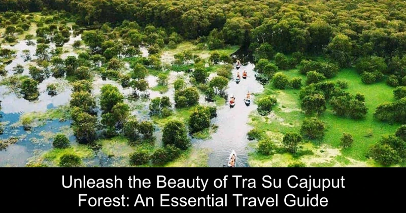 Unleash the Beauty of Tra Su Cajuput Forest: An Essential Travel Guide