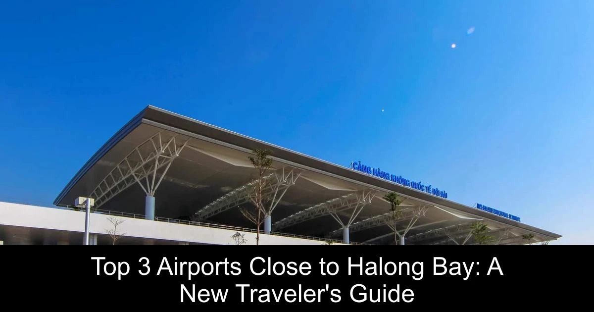Top 3 Airports Close to Halong Bay: A New Traveler's Guide