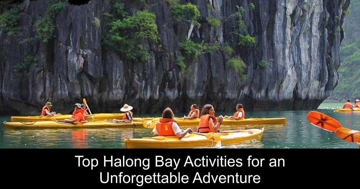 Top Halong Bay Activities for an Unforgettable Adventure