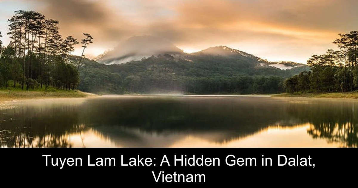 Tuyen Lam Lake: A Hidden Gem in Dalat, Vietnam