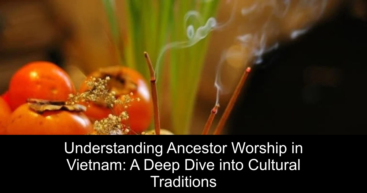 Understanding Ancestor Worship in Vietnam: A Deep Dive into Cultural Traditions