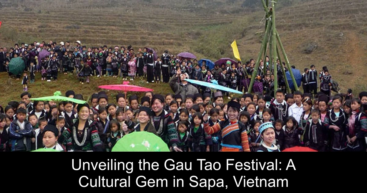 Unveiling the Gau Tao Festival: A Cultural Gem in Sapa, Vietnam